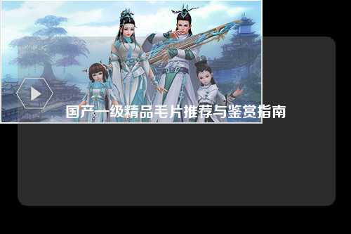 国产一级精品毛片推荐与鉴赏指南