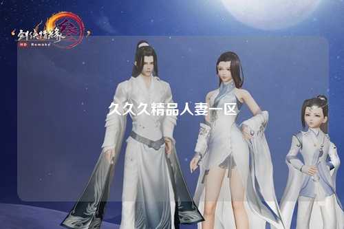 久久久精品人妻一区