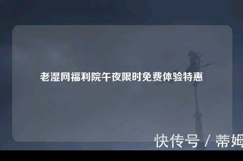 老湿网福利院午夜限时免费体验特惠